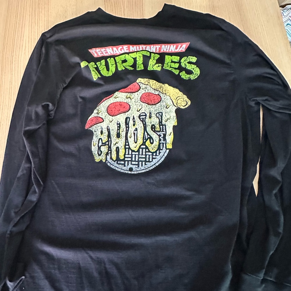 Teenage Mutant Ninja Turtles X Ghost Black Long Sleeve Shirt XL